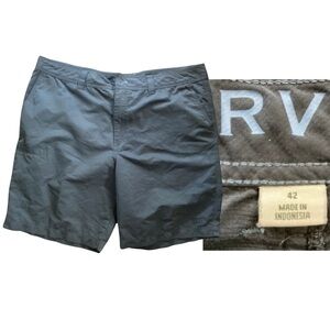 Orvis Shorts Mens Castaway Flat Front Classic Fit Traveler Pocket Blue 42